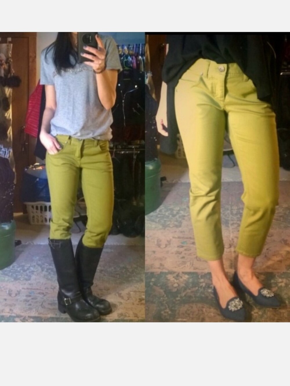 Athleta Frontier Crop Pant Green Moss Size 0